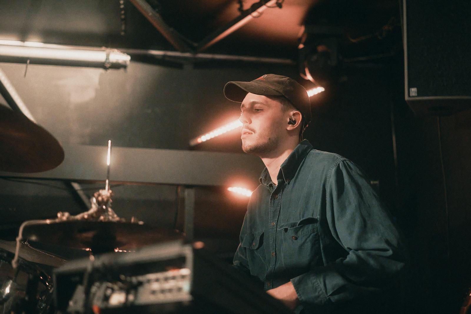 David Clermont live on stage with guitar